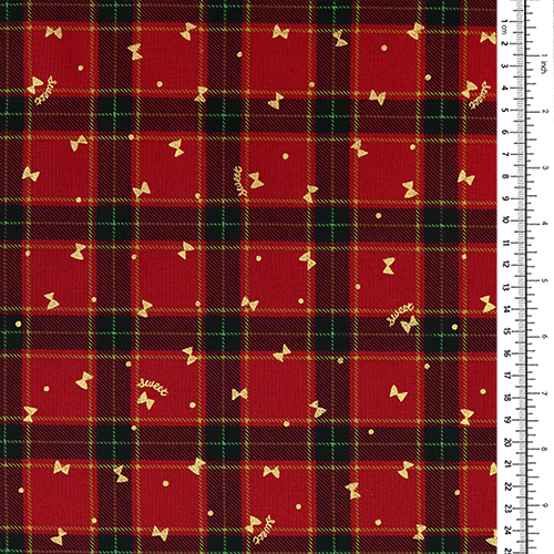 British Check Plaid Bow Ribbon 1