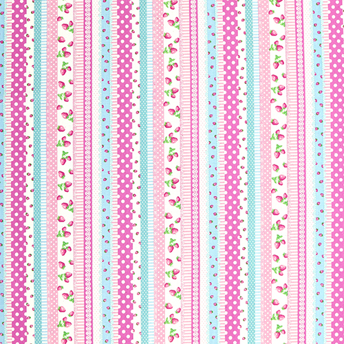 Baies Vintage à Rayures Motif