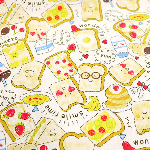 Kawaii Happy Breakfast Toast Bread 5