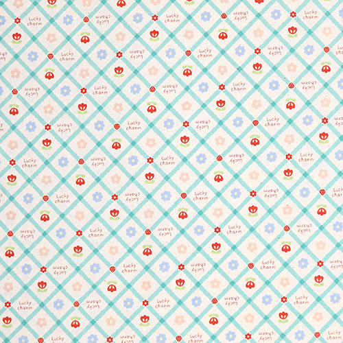 Tulipe Rétro Floret Floral Carreaux en Diamant