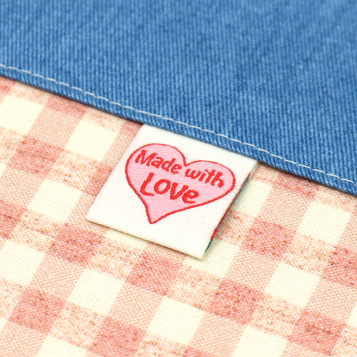 Made With Love Love Hearts Sewing Label Tags 1