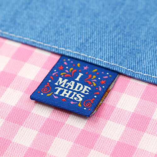 Lo Hice Puedo Hacer Cualquier Cosa 2.0 Etiquetas De Costura Azules 1