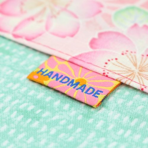 Handgefertigte Flower Power N�h Etiketten 1