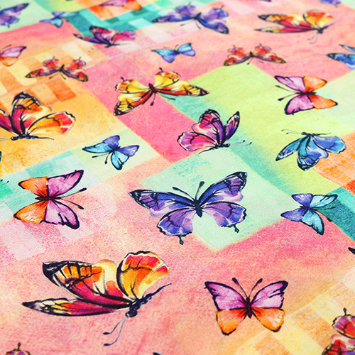 Erleuchteter Schmetterling Bunte Quadrate 5