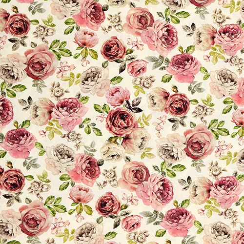 Una Rosa  Una Rosa Antichi Maestri Tessuto di Michael Miller
