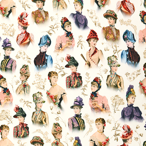 Gilded Age Bonnet Hte Stoff von Michael Miller
