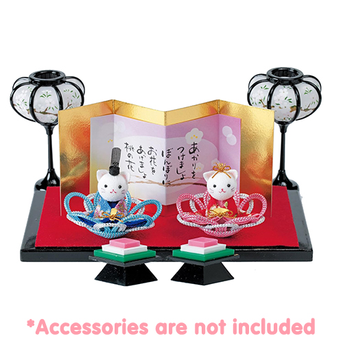 Kit De Manualidades Japonés Sin Costura Adorno Metálico Hina Matsuri Con Gatos Y Muñecas 4