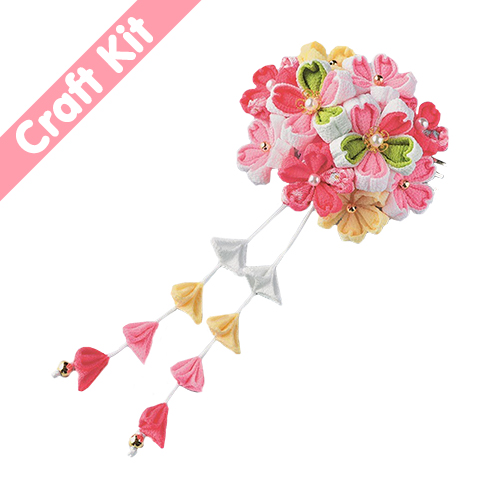 Grand Kit De Fabrication De Fleur Tsumami Kanzashi Ornement Capillaire Japonais