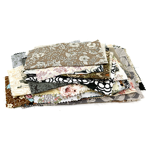 Patch Up The Planet Fabric Scrap Bag - Neutral Floral 1