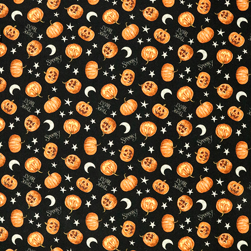 Krbisse Halloween Mond Sterne Ses Oder Saures Stoff von Riley Blake