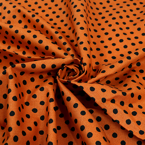 Orange Dots Trick or Treat Halloween Polka Dots 2