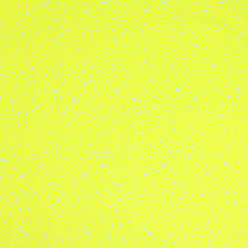 Limettenfarbener Leuchtkäfer - Tula Pink Weltraumstreusel Vollmondwald II 4