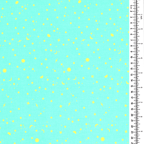 Aqua Sea Glass - Tula Pink Space Sprinkles Full Moon Forest ii 1