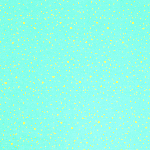 Aqua Sea Glass - Tula Pink Space Sprinkles Full Moon Forest ii 4