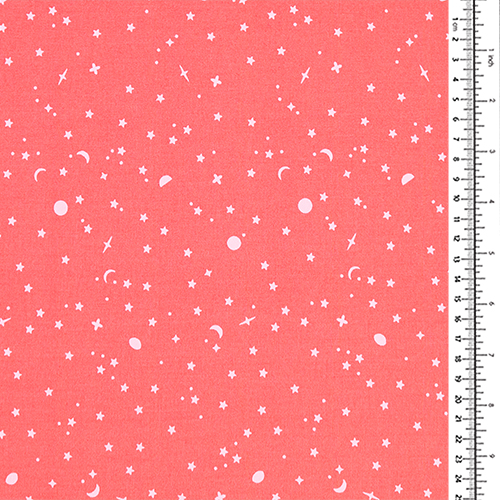 Korallen-Sonnenbrand – Tula Pink Weltraumstreusel Vollmond-Wald II 1