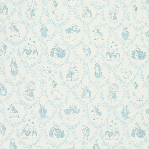 Peter Rabbit & Friends Toile Damass Lapin Canard Tissu par Riley Blake