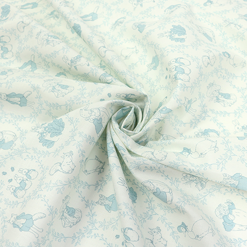 Peter Rabbit & Friends Toile Damasco Conejo Pato 2