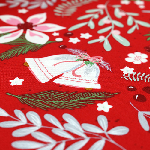 Follaje Invernal Vintage De Navidad Con Campanas 5