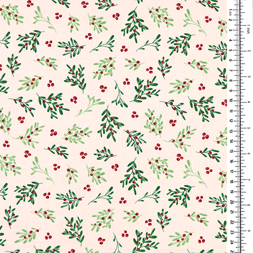 Rama De Muérdago Vintage Con Bayas De Navidad 1