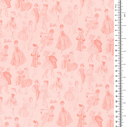 Barbie Vintage Fashion Tonal Pink 1