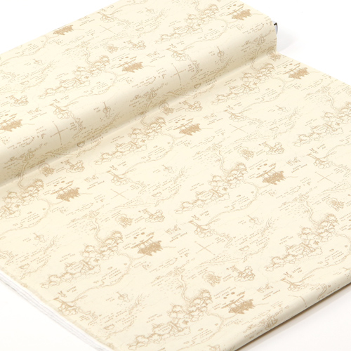 Winnie L’Ourson Carte De La For�t Des Cent Acres Cr�me 3