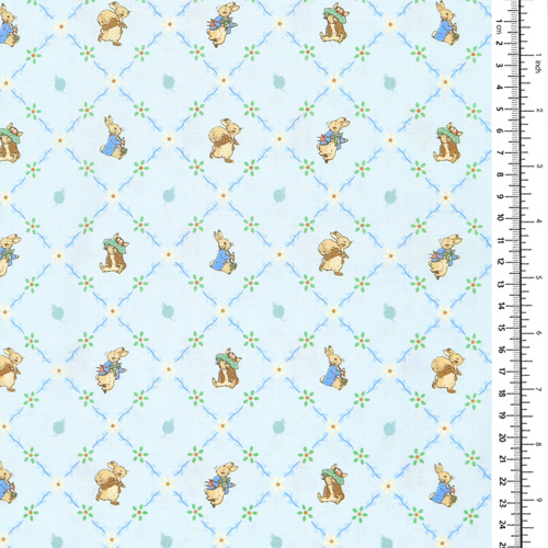 Peter Rabbit Benjamin Bunny Grazioso Reticolo Blu 1