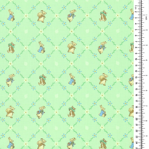Peter Rabbit Benjamin Bunny Grazioso Reticolo Verde 1