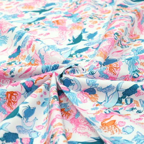 Reef Ocean Life Dolphins fish Coral Multi 2