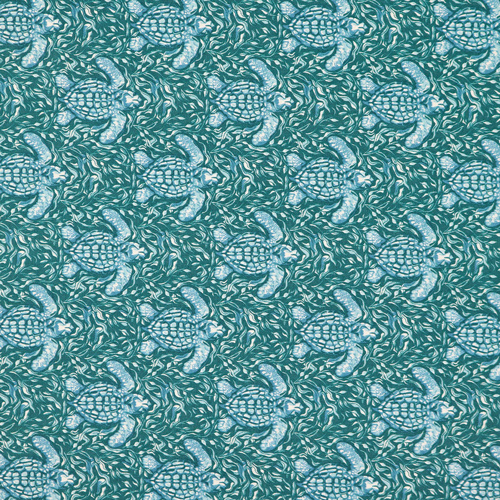 R&eacute;cif Vagues Oc&eacute;an Tortues Nageant Jade