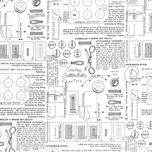 Sew America Vintage Buttonhole Sewing Notes