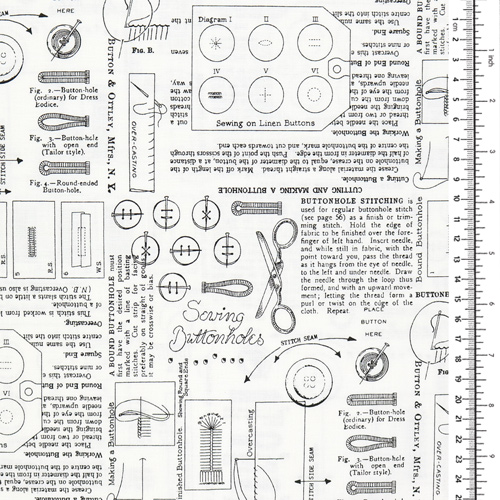 Sew America Vintage Buttonhole Sewing Notes 1