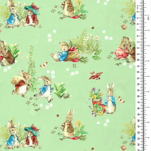 Peter Rabbit Benjamin Bunny Mejores Amigos Verde 1