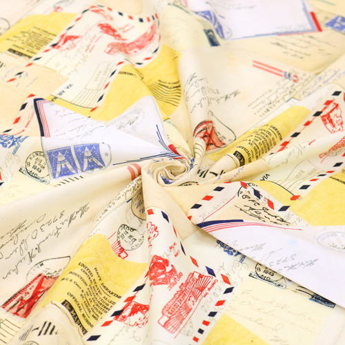 Sew America Posts Letters Stamps Parchment 2