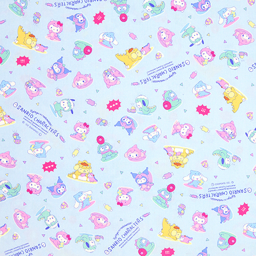 Sanrio Charaktere Pastell-Dinosaurier Stoff von Sanrio