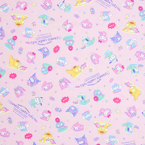 Sanrio Charaktere Pastell Dinosaurier Stoff von Sanrio