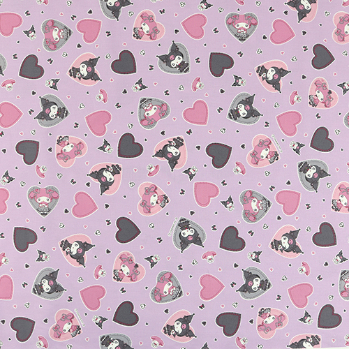 La Mia Melody Kuromi Bambola Fiocco Cuore Viola 4