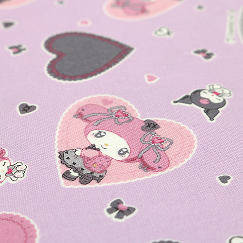 La Mia Melody Kuromi Bambola Fiocco Cuore Viola 5