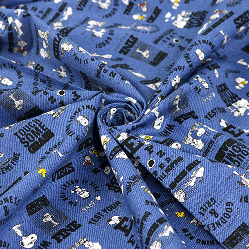 Snoopy 75. Güte Comic-Zitate Jeansstoff 2