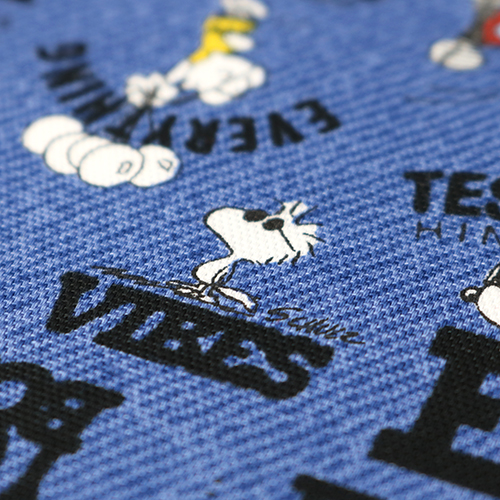 Snoopy 75. Gte Comic-Zitate Jeansstoff 5