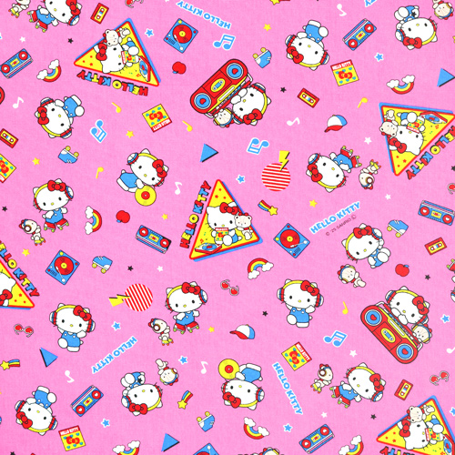Hello Kitty Fiesta Disco Retro Sobre Patines De Ruedas
