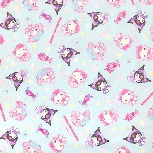 Caf&eacute; Maid Con Mezcla De Personajes Sanrio, Orejas Y Cola De Gato