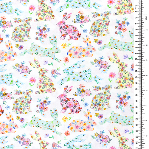 Lapin De Printemps Fleurs De Pâques Hippity Hop 1