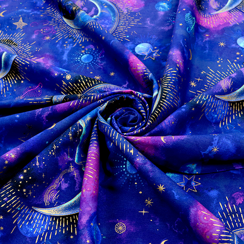 Galaxie Céleste Lune Croissante Métallique 2