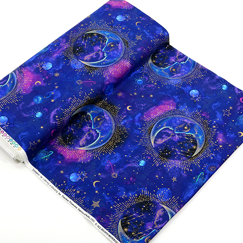 Galaxie Céleste Lune Croissante Métallique 3