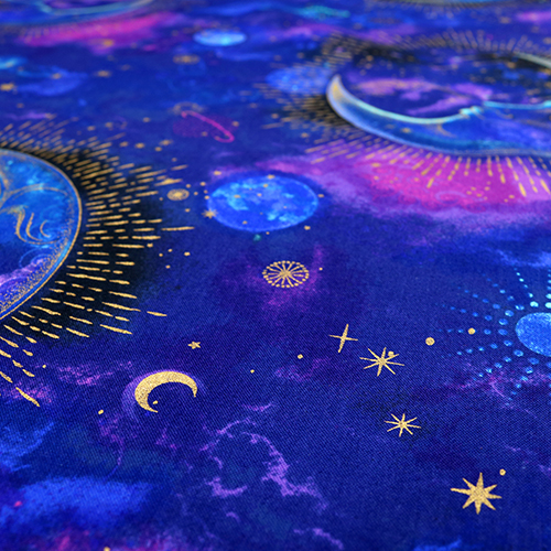 Galaxie Céleste Lune Croissante Métallique 5