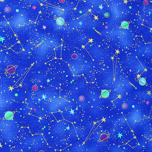 Weltraum Galaxie Sternbild Traf Stoff von Timeless Treasures