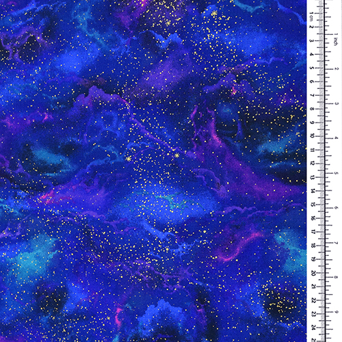 Galaxia Cósmica Cielo Estrellado Metálico 1