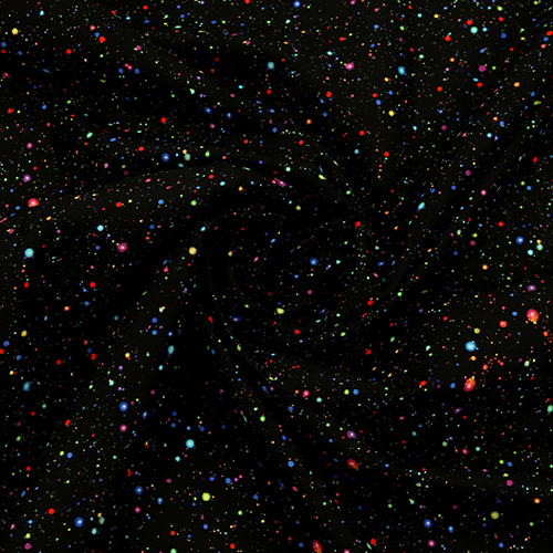 Galassia Colorata con Punti nello Spazio 2