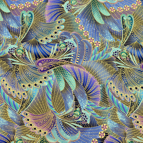 Imperatrice Piuma Metallica Astratta 4