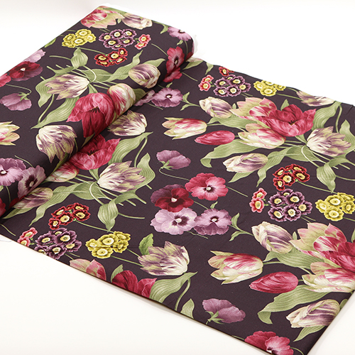 Vintage Botanische Tulpen Stiefmütterchen Strauß 3